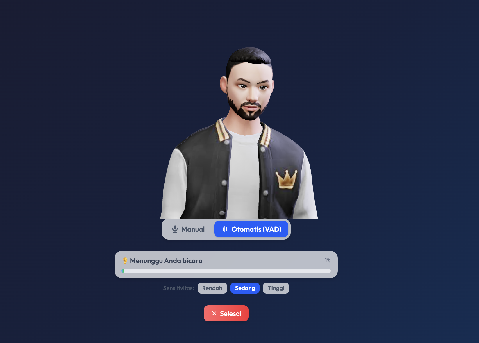 Software Dashboard AI Avatar
